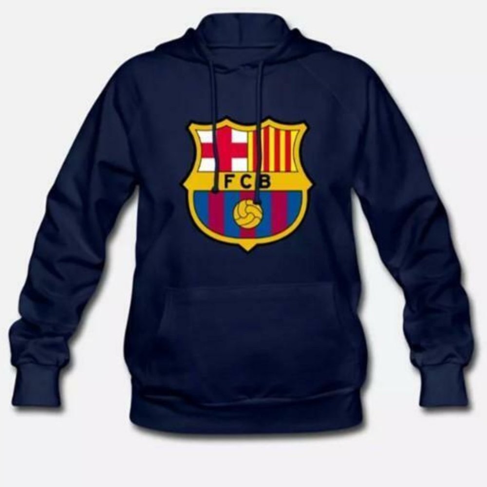 MEN Sweatshirt Hoodie -FCB BARCELONA-Size -2XL - Soccer Barca La Liga Futbol